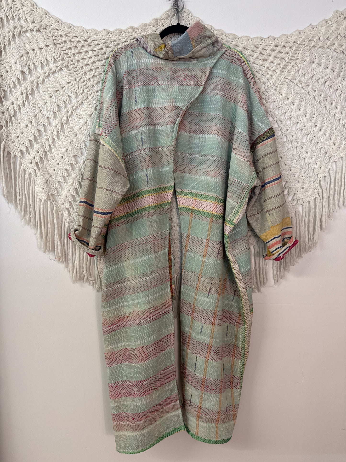 Fine Kantha Cowl Split Pullover L0626 001