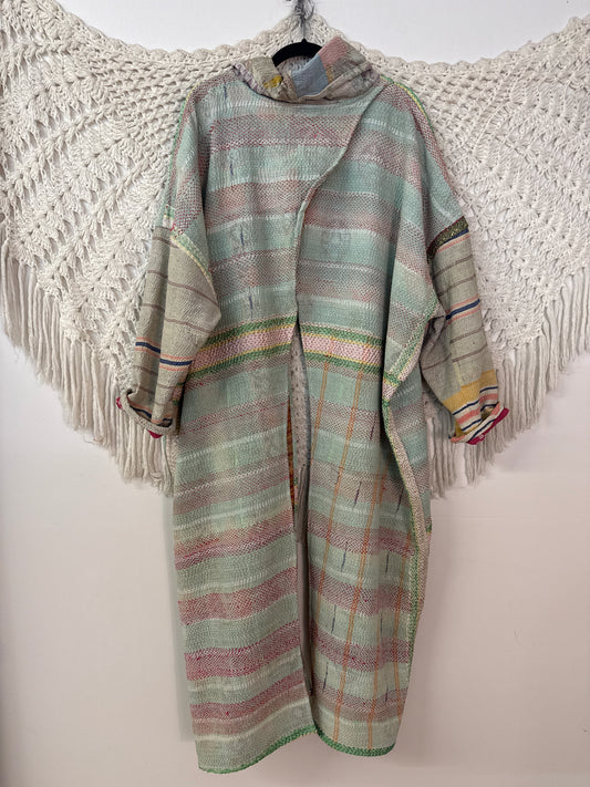 Fine Kantha Cowl Split Pullover L0626 001
