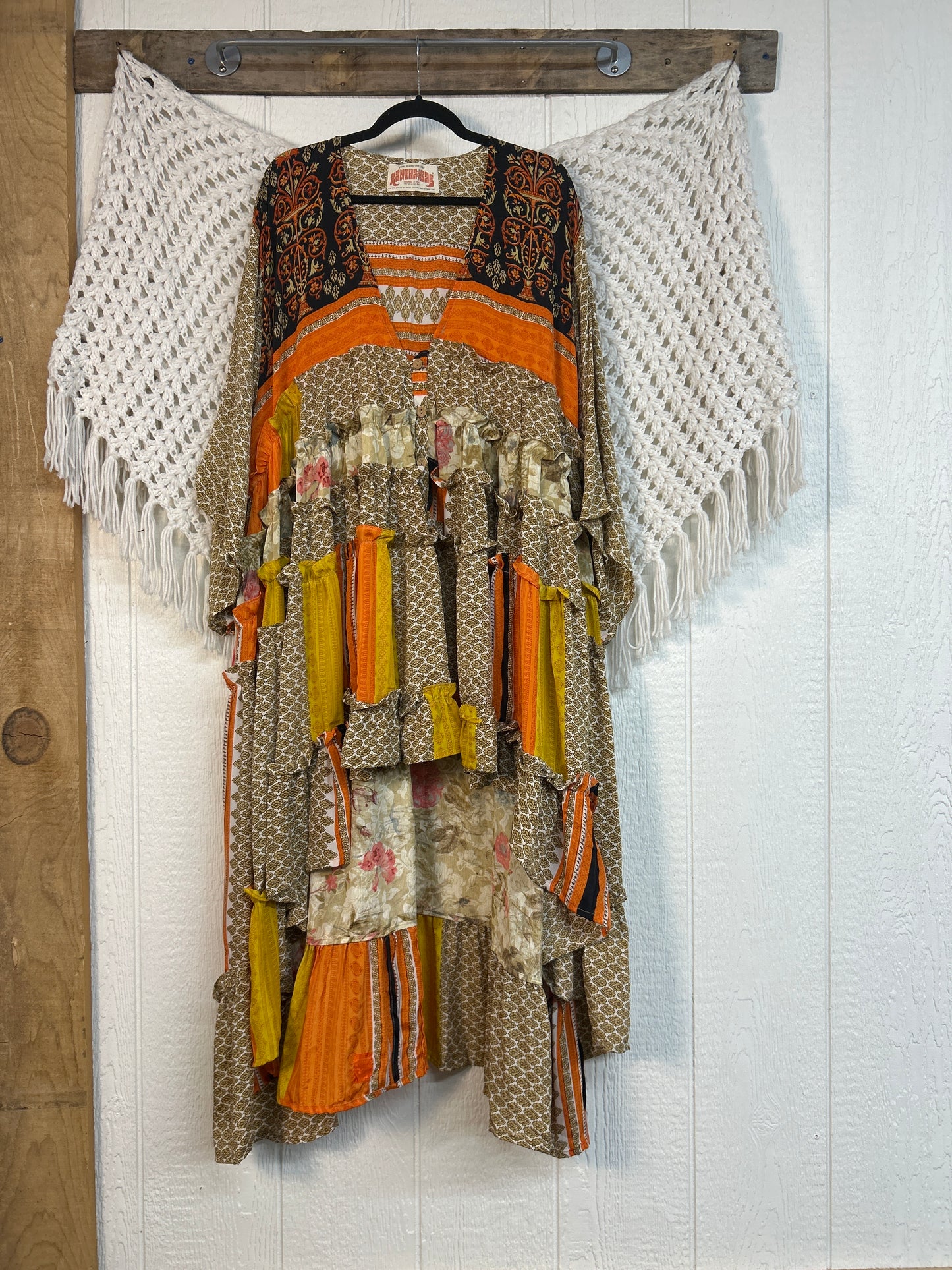 Rasgulla Sari Rhiannon Kimono 0826 095