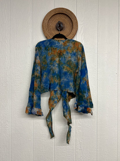 Crepe Sari Zeppelin Crop Shrug 0426 160