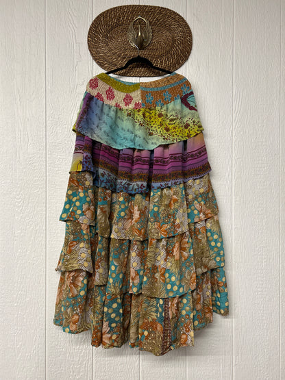 Rasgulla Sari Venus Ruffle Maxi 1125 034