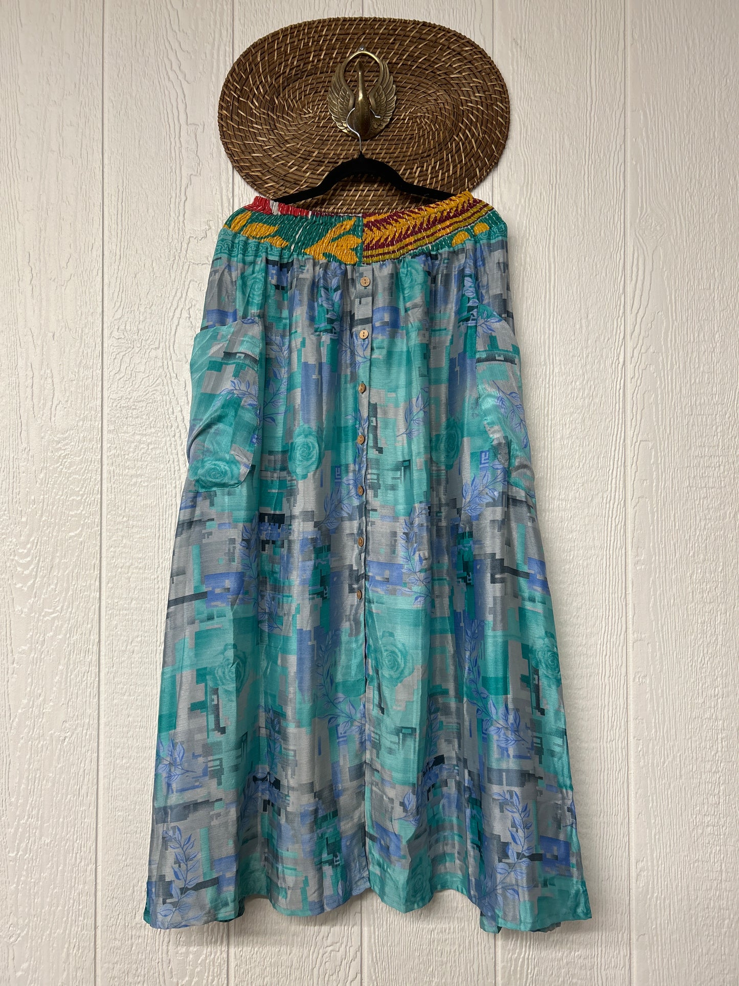 Rasgulla Sari Butterfly Cargo Skirt 0126 256