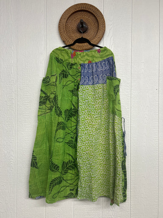 Pareo Kantha Butterfly Cargo Skirt 0426 240
