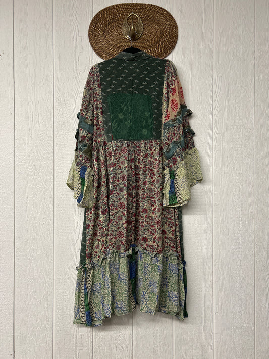 Crepe Sari Rhiannon Duster Dress 0226 083