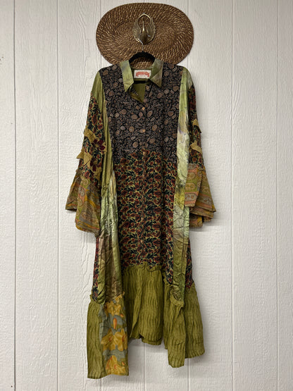 Crepe Sari Rhiannon Duster Dress 0226 007