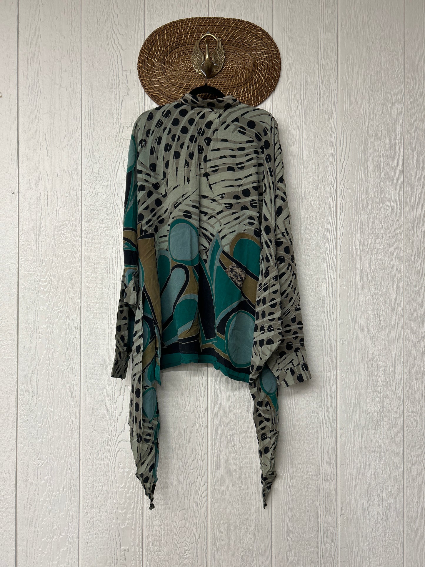 Crepe Sari Nirvana Button Down 1125 155