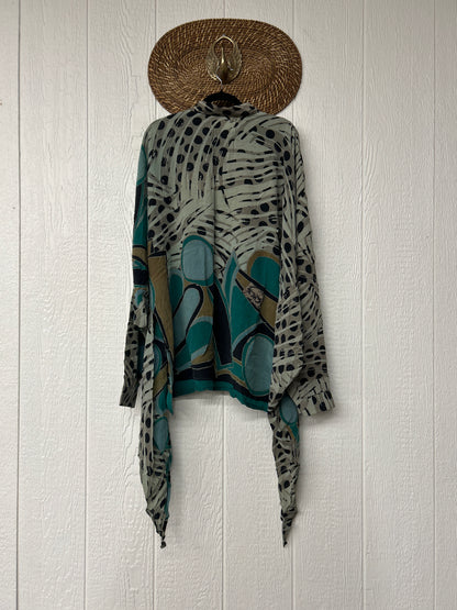 Crepe Sari Nirvana Button Down 1125 155