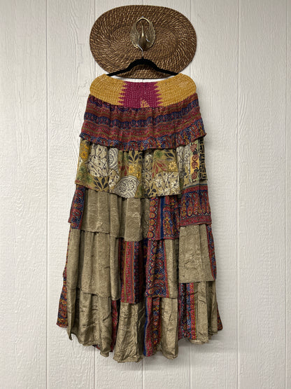 Rasgulla Sari Venus Ruffle Maxi 1125 049