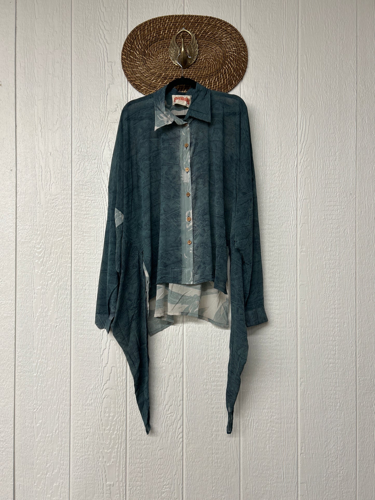 Crepe Sari Nirvana Button Down 1125 072