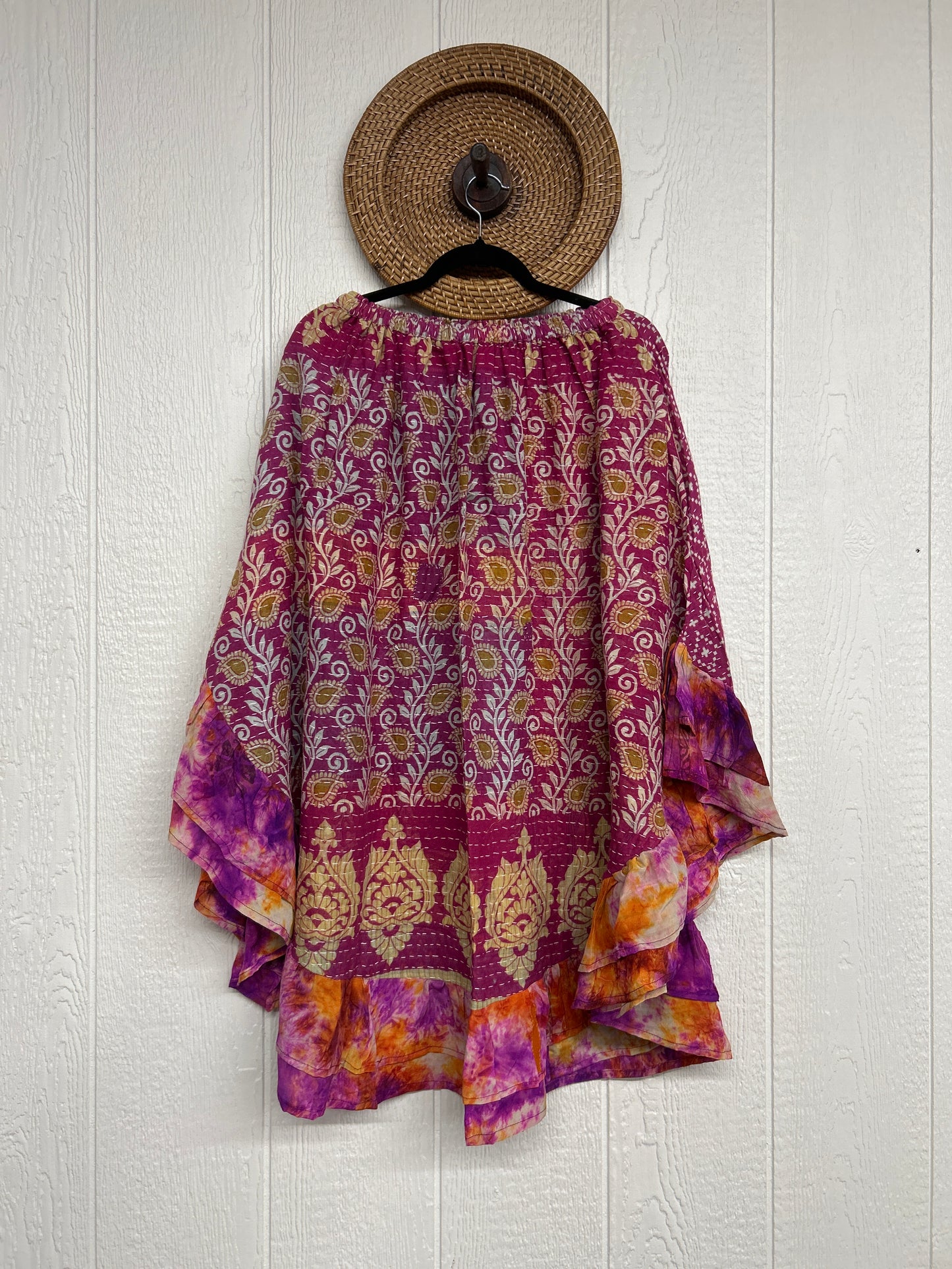 Pareo Kantha Wild Rose Skirt 0426 158