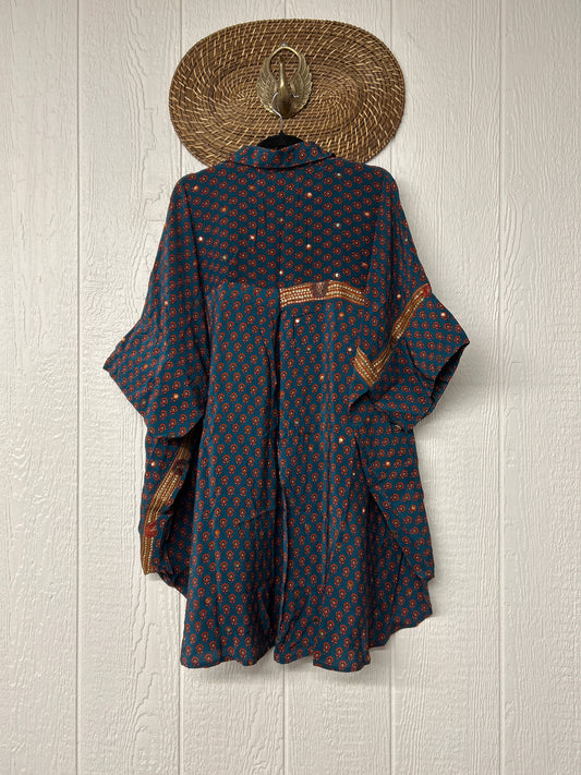 Crepe Sari Free To Be Button Down 0626 136