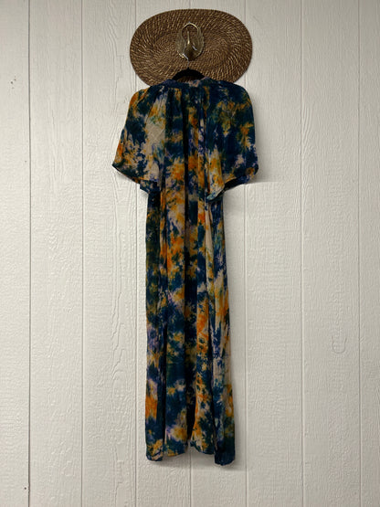 Crepe Sari Summer Woodstock Duster 0626 181