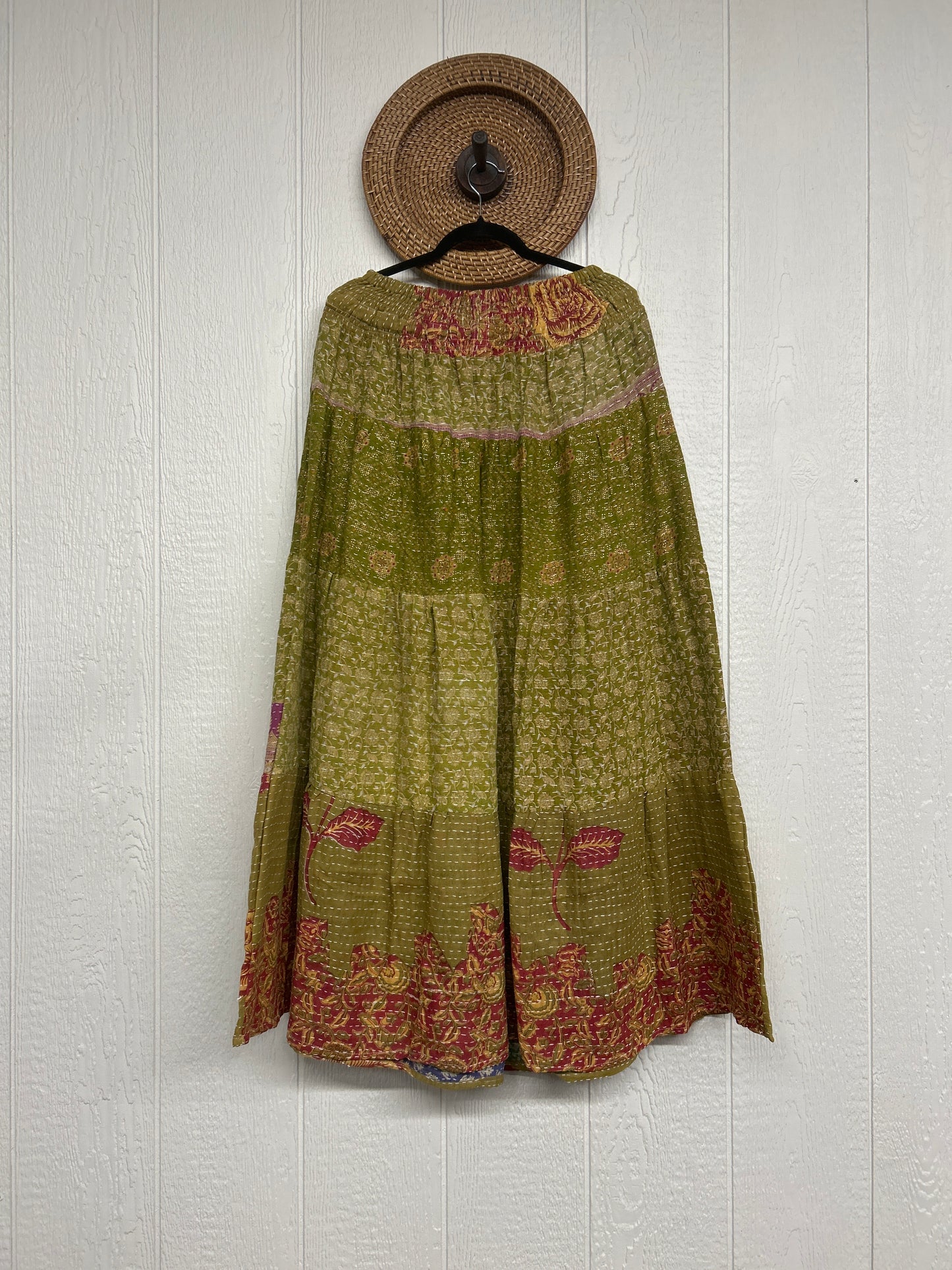 Pareo Kantha Lotus Maxi Skirt 0826 032