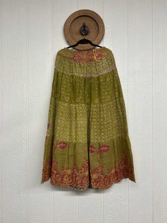 Pareo Kantha Lotus Maxi Skirt 0826 032
