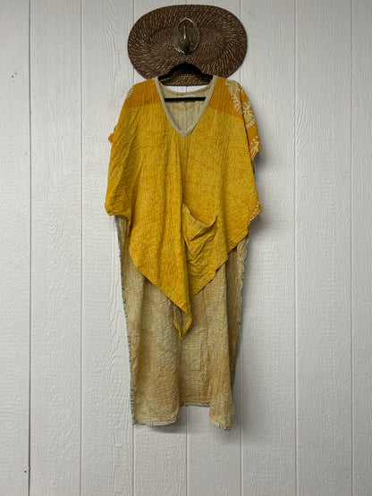 Alchemi Kantha Surrender Hi Lo Poncho 0926 003