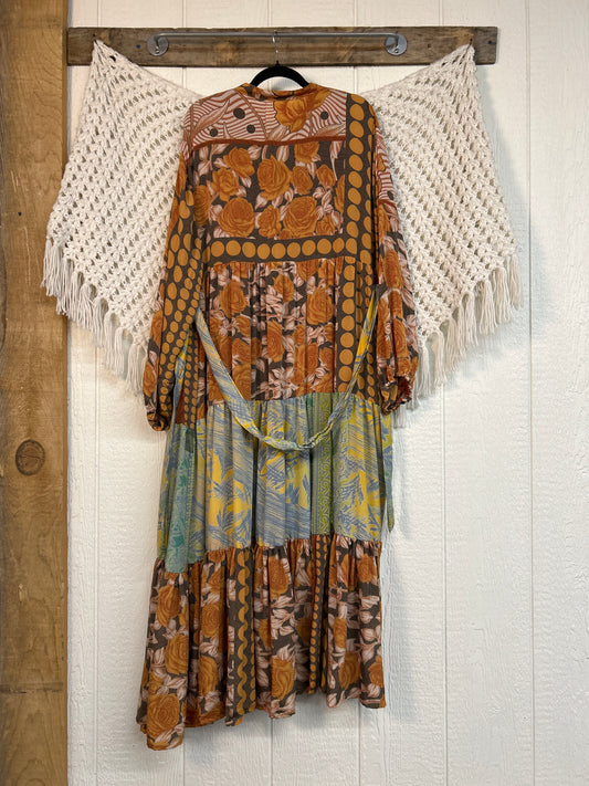 Rasgulla Sari Luminous Maxi Dress 0226 265