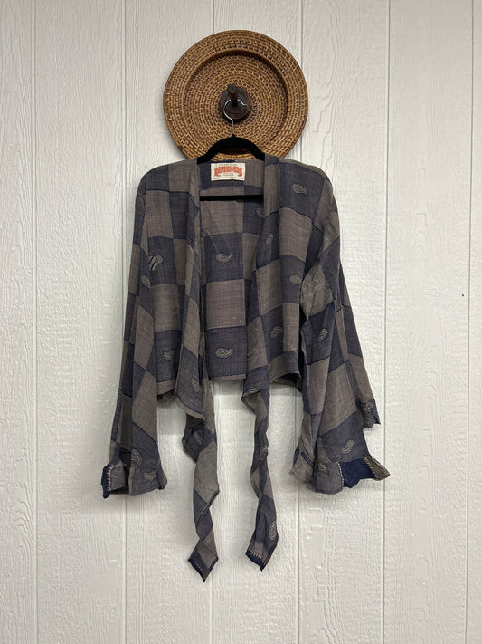 Crepe Sari Zeppelin Crop Shrug 0426 228