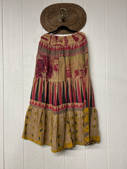 Pareo Kantha Lotus Maxi Skirt 0826 136