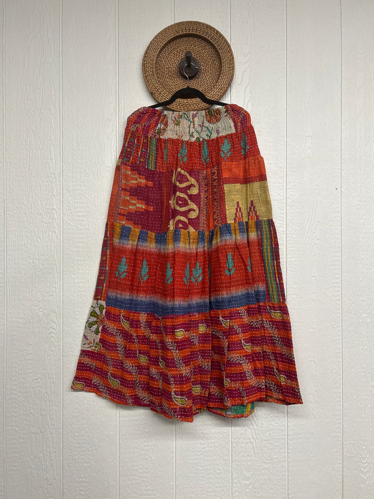 Pareo Kantha Lotus Maxi Skirt 0826 048