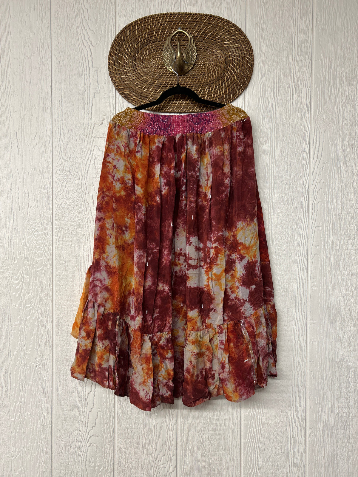 Crepe Sari Dahlia Skirt 1026 107