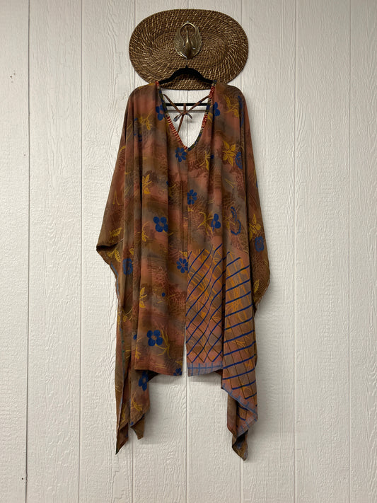 Crepe Sari Orchid Kimono 0626 130