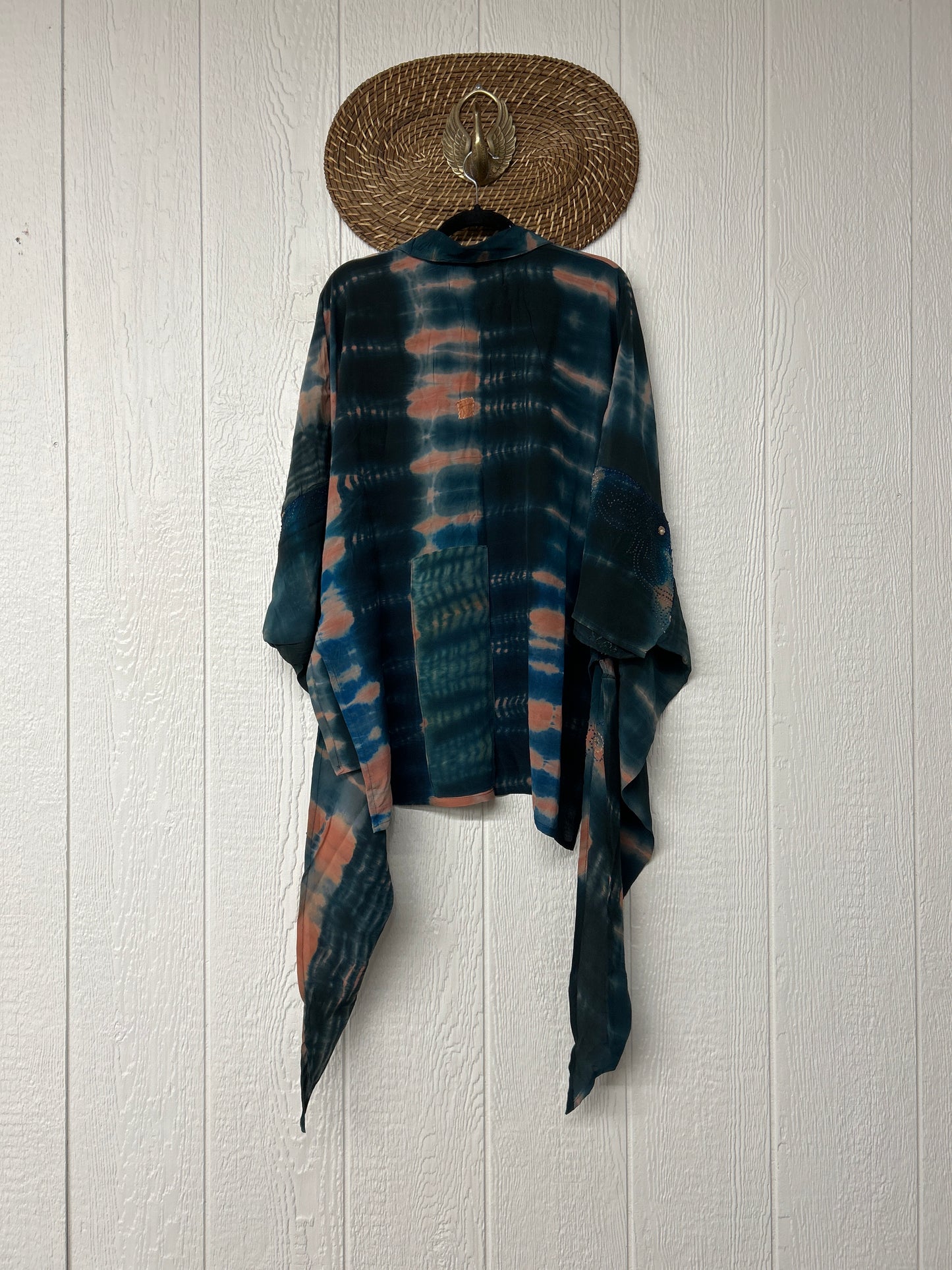 Crepe Sari Summer Nirvana Button Down 0626 004