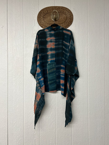 Crepe Sari Summer Nirvana Button Down 0626 004
