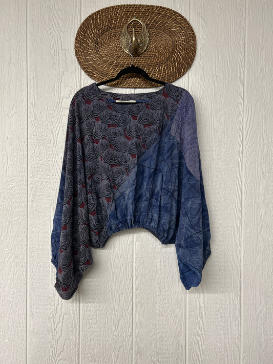 Crepe Sari Luna Crop Top 0126 148