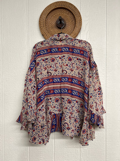 Crepe Sari Wild Rose Top 1225 065