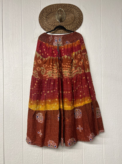 RETAIL Pareo Kantha Lotus Maxi Skirt 0826 101