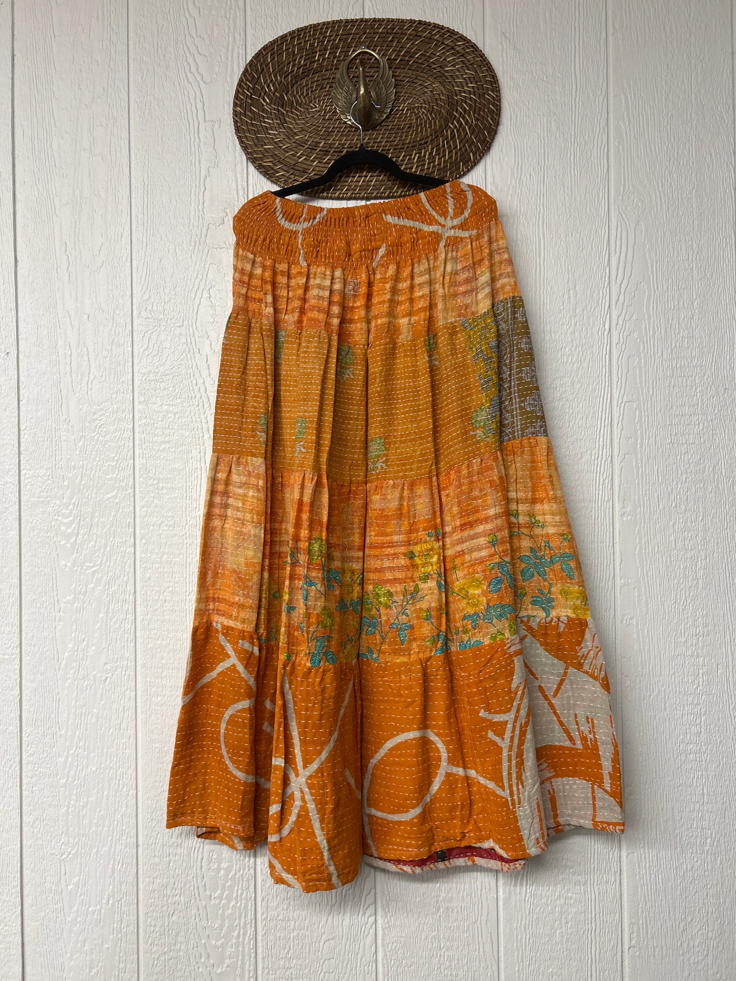 Pareo Kantha Lotus Maxi Skirt 0826 205