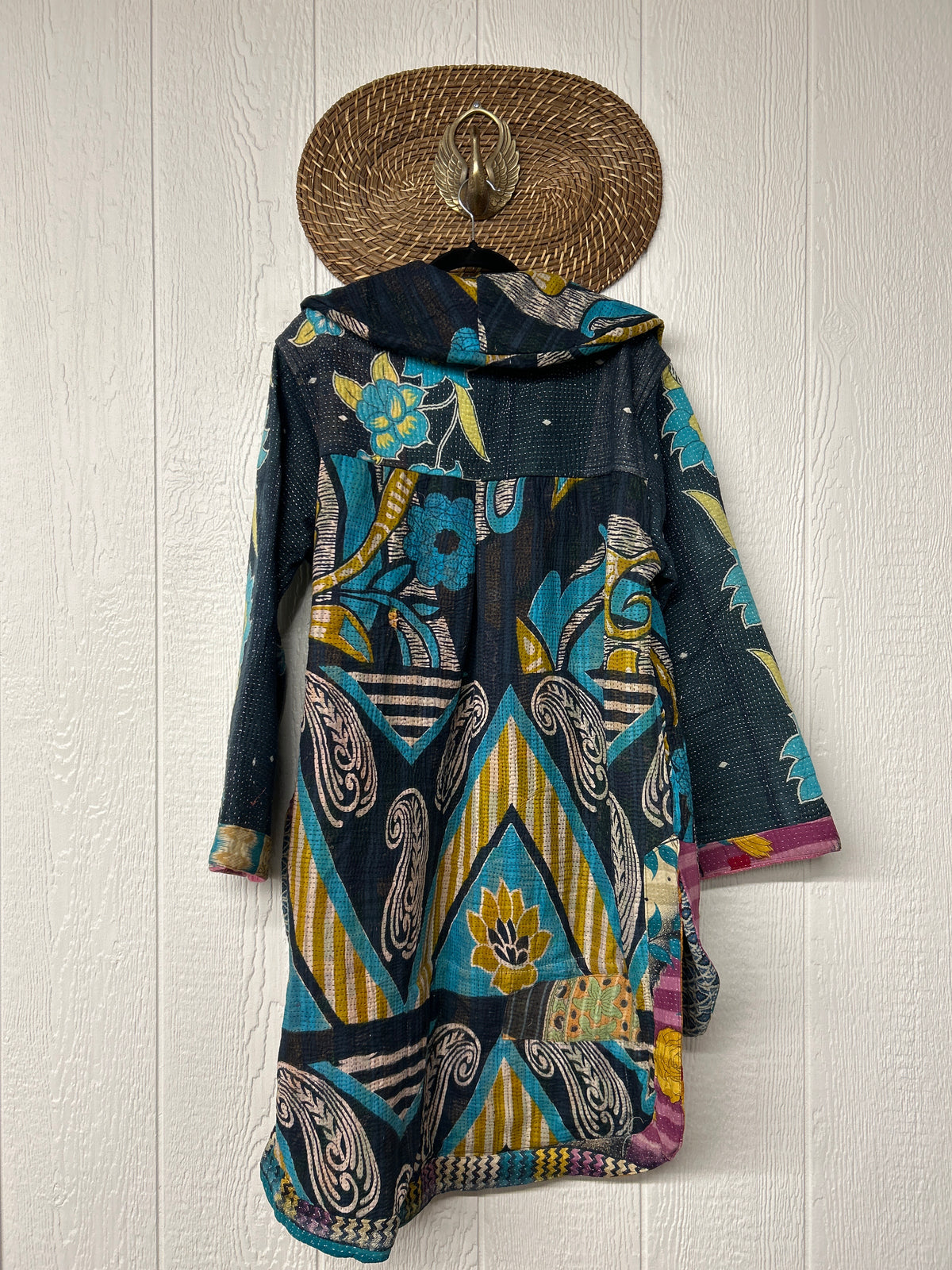 Fine Kantha Drifter Coat 1026 114