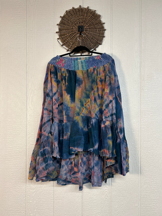 Crepe Sari Dahlia Skirt 1026 194