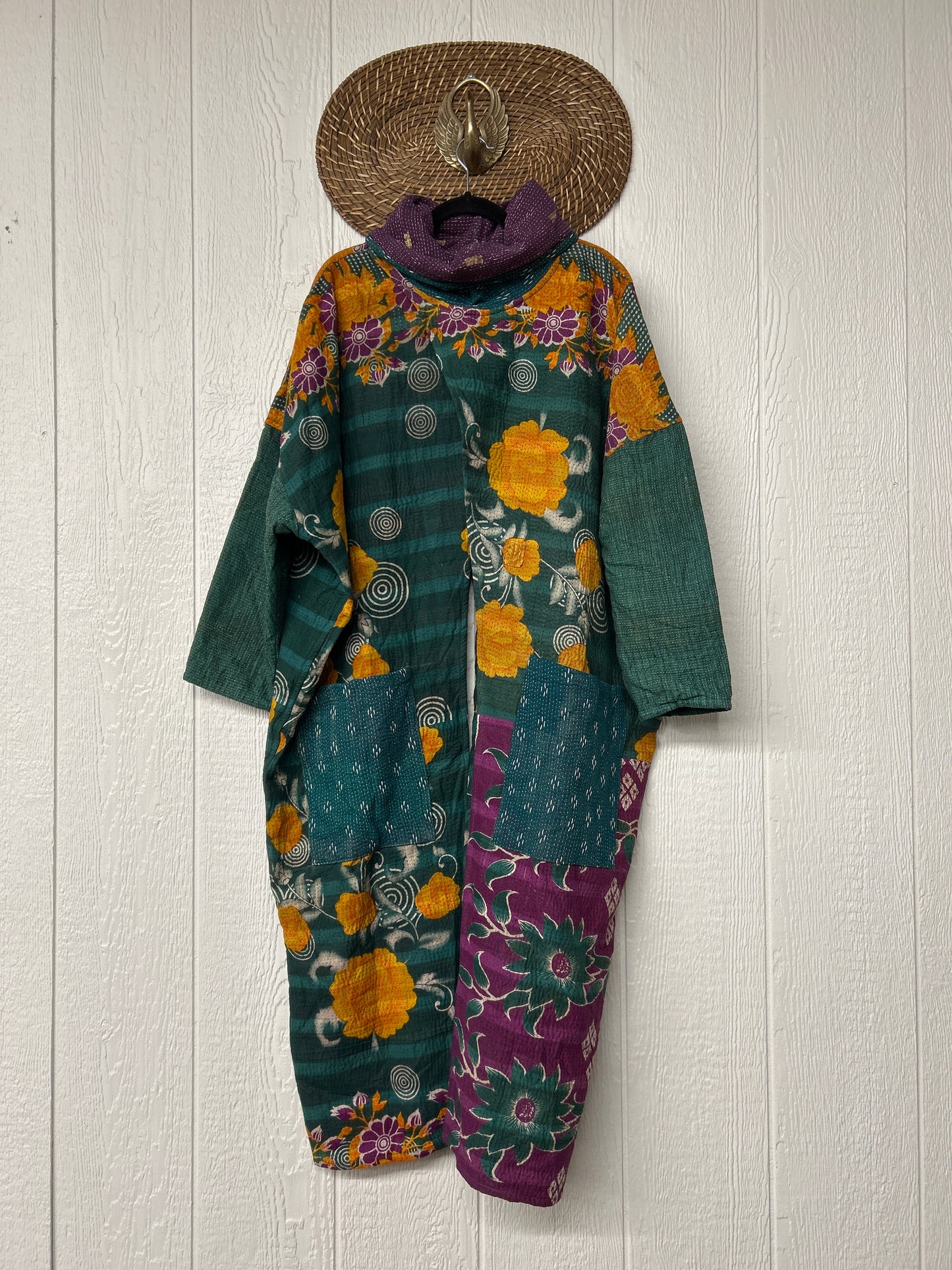 Fine Kantha Cowl Split Pullover 1225 015