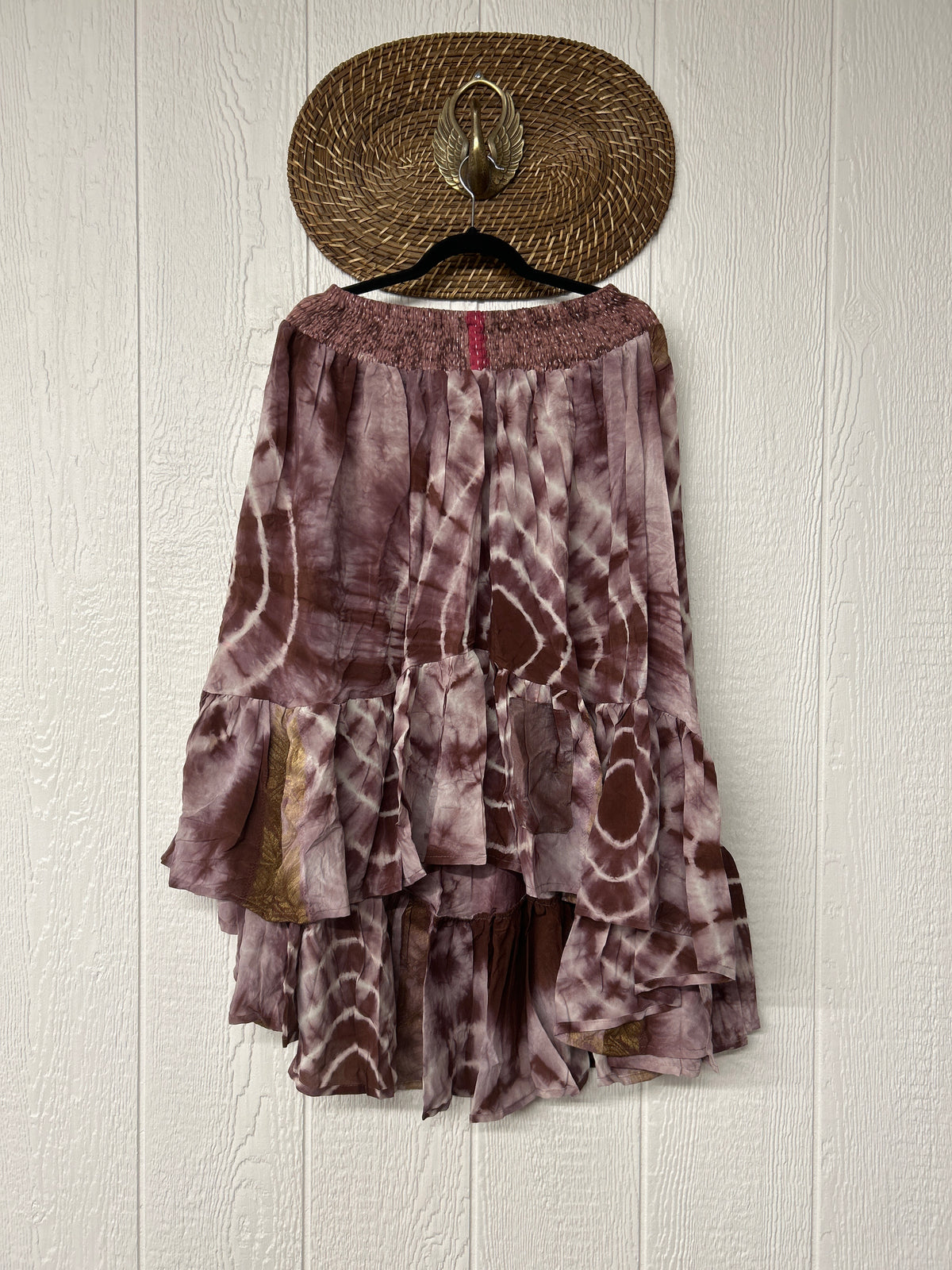 Crepe Sari Dahlia Skirt 1026 003