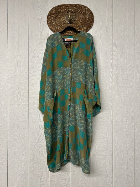 Crepe Sari Gaia Duster Dress 0826 105
