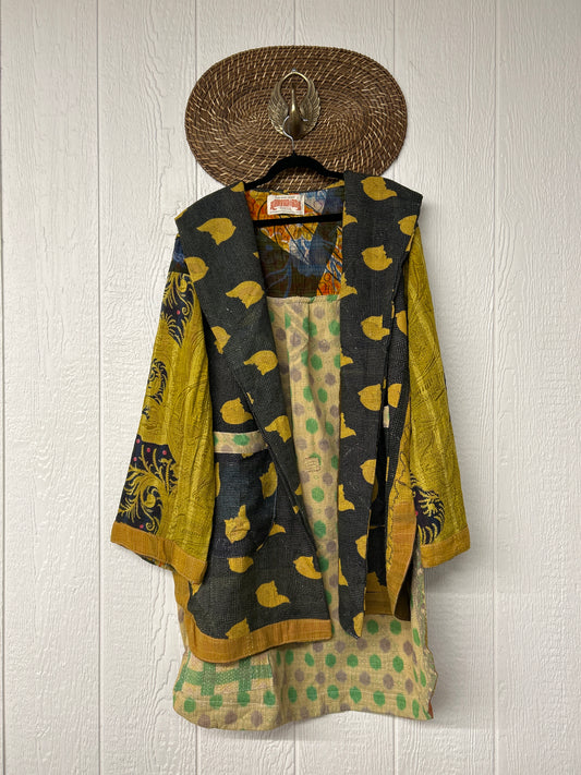 Fine Kantha Drifter Coat 1026 142
