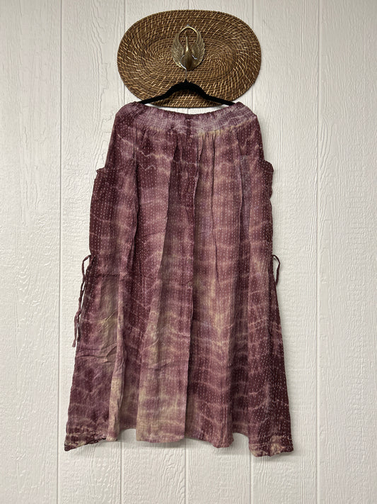 Pareo Kantha Butterfly Cargo Skirt 0526 008