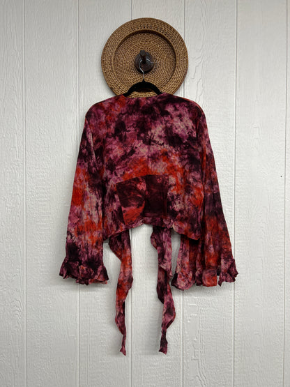 Crepe Sari Zeppelin Crop Shrug 0426 043