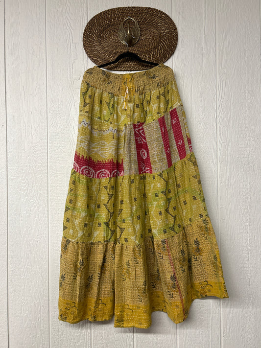 Pareo Kantha Lotus Maxi Skirt 0826 128