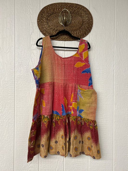 Kantha Meadow Mini Dress 0625 046