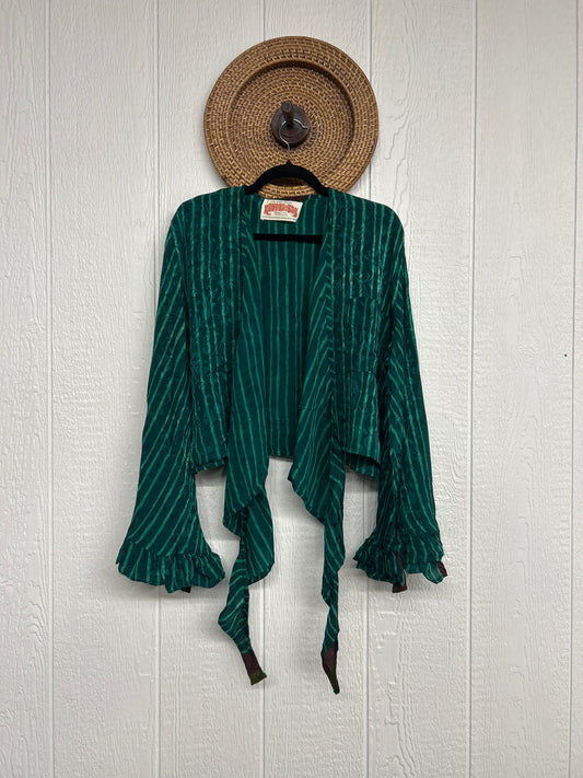 Crepe Sari Zeppelin Crop Shrug 0426 178