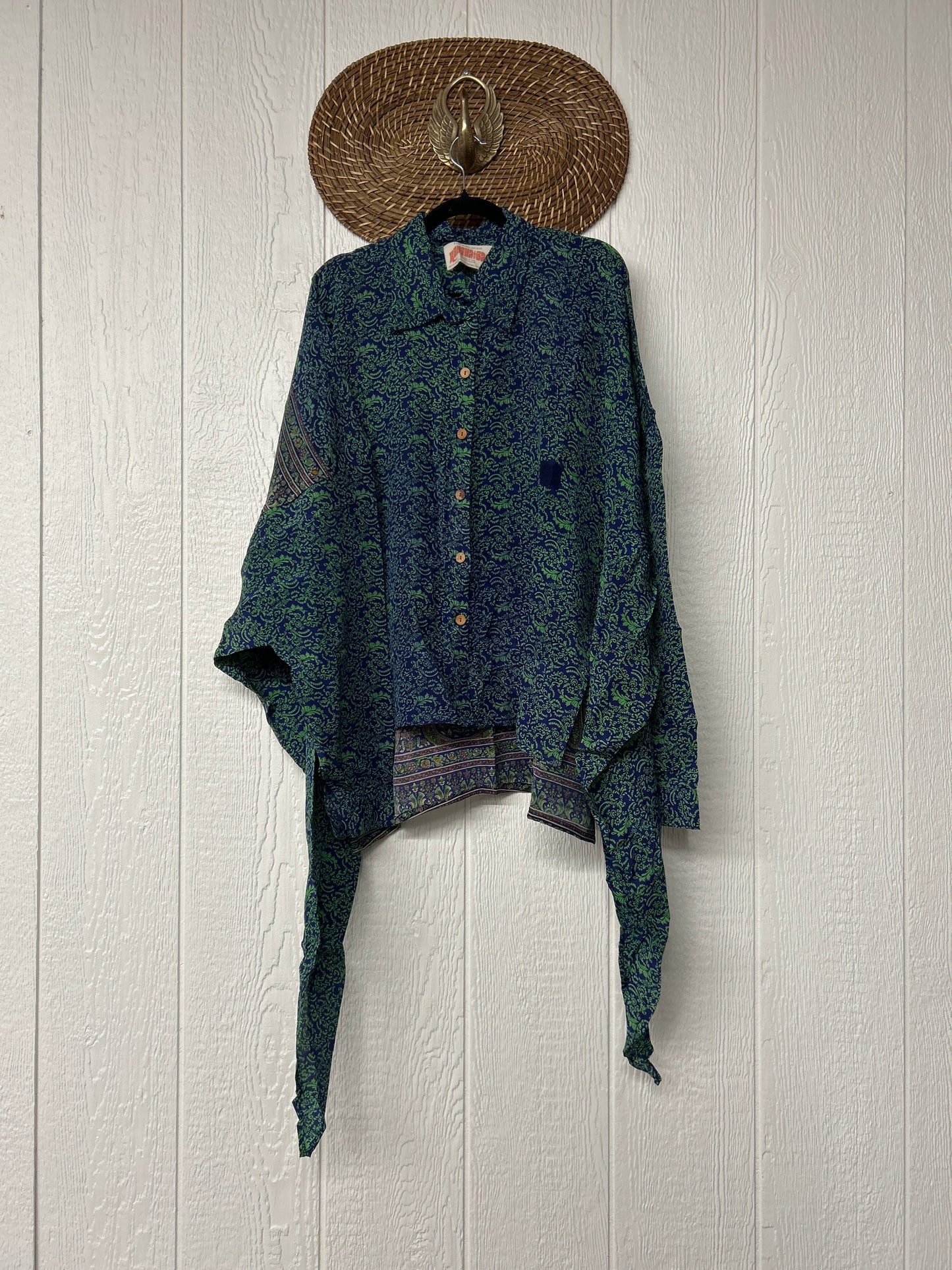 Crepe Sari Nirvana Button Down 1125 135