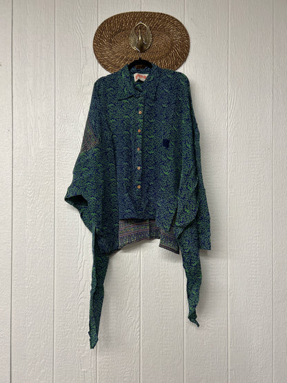 Crepe Sari Nirvana Button Down 1125 135