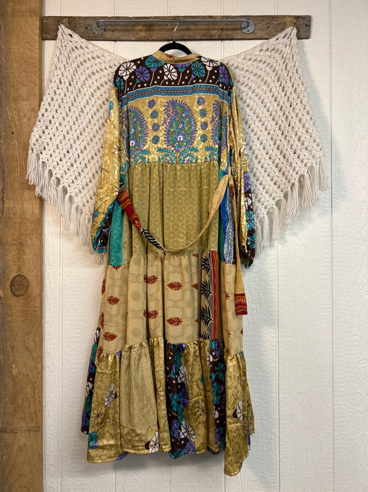 Rasgulla Sari Luminous Maxi Dress 0226 240