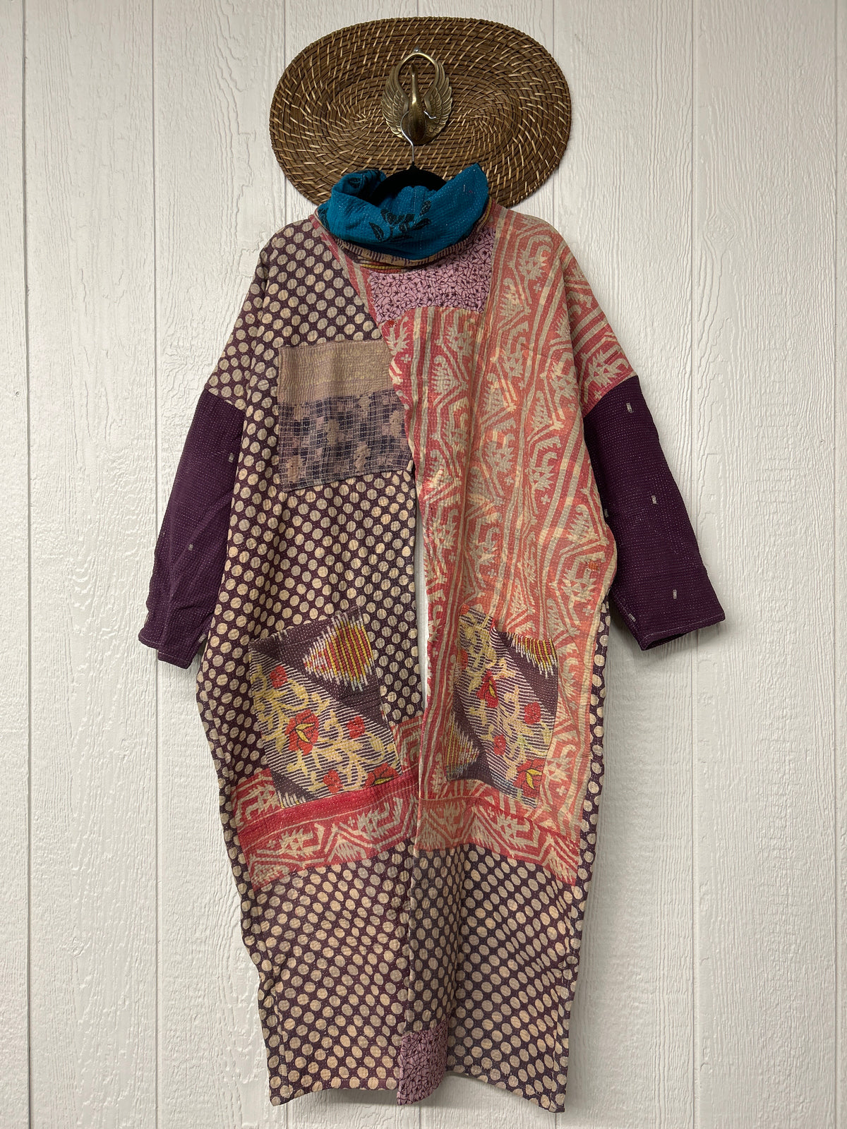 Fine Kantha Cowl Split Pullover 1026 005