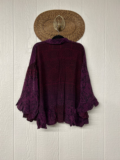 RETAIL Crepe Sari Wild Rose Top 0526 020