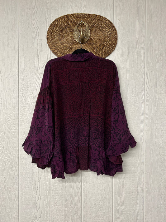 RETAIL Crepe Sari Wild Rose Top 0526 020