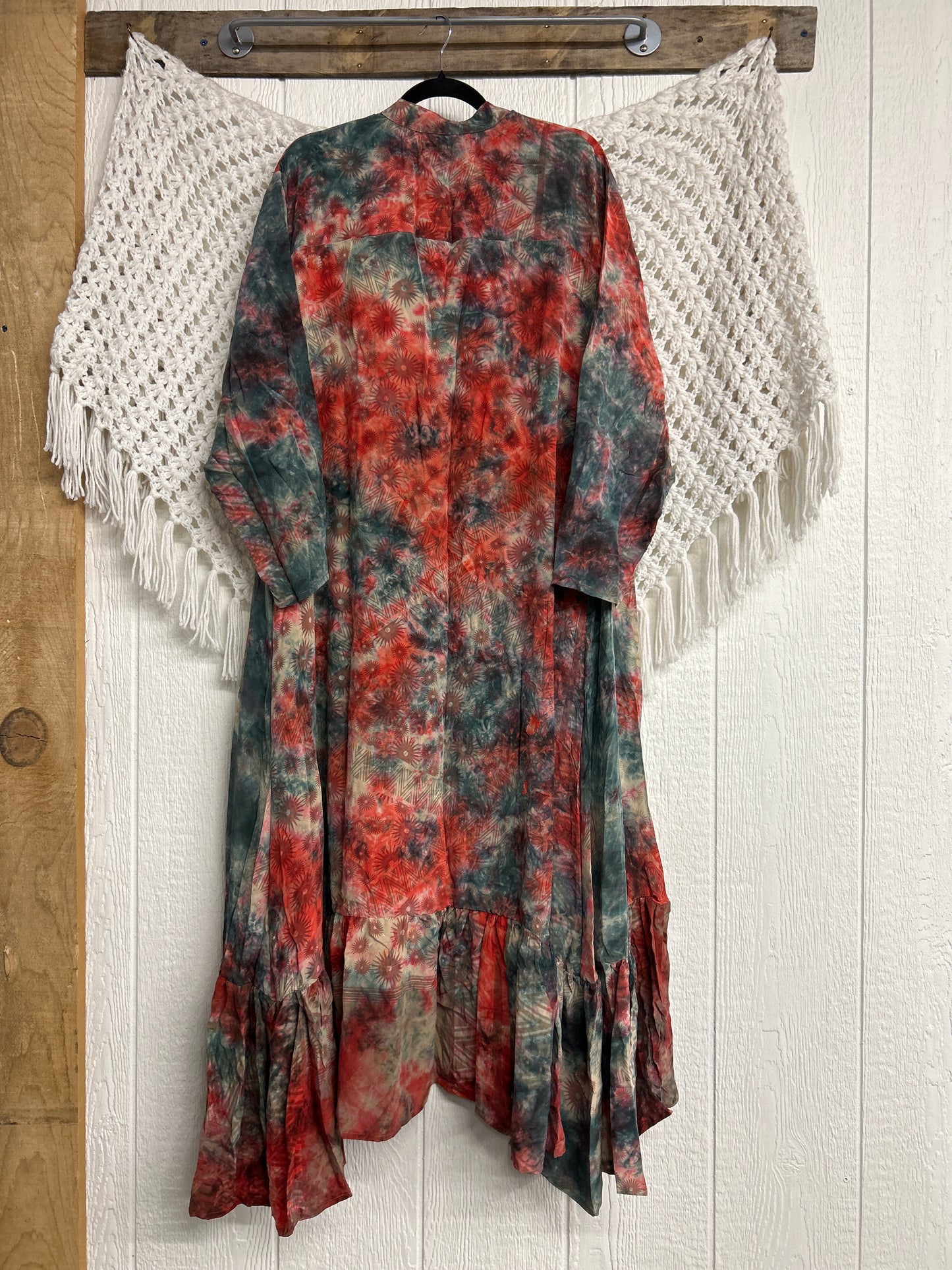 Crepe Sari Dahlia Duster Dress 0326 113