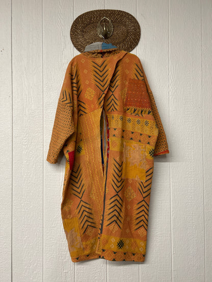 Fine Kantha Cowl Split Pullover 1225 027